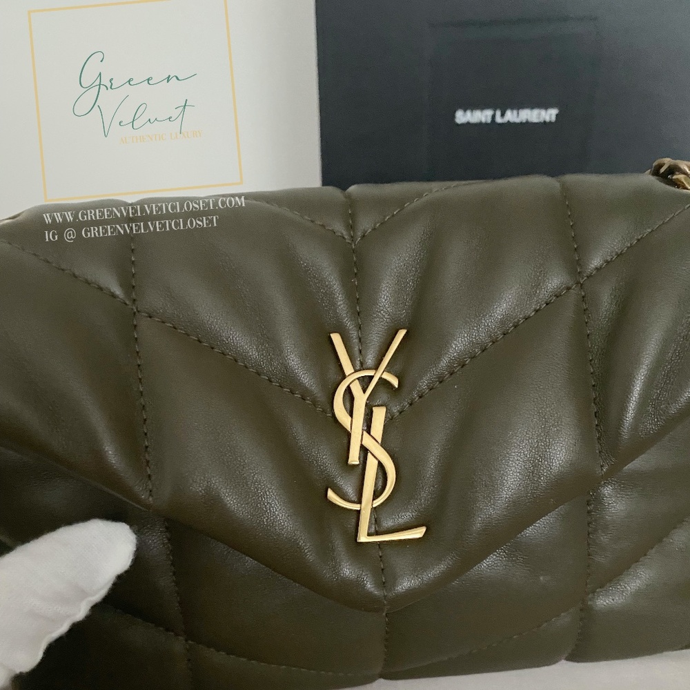 🚫SOLD 🤎Saint Laurent Puffer Toy Bag in Army Green 🤎 - Picture 3 of 7